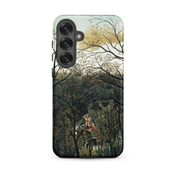 Rendezvous in the Forest - Henri Rousseau Samsung Case, Galaxy S25 Plus / Matte, Smartphone Case Classical Painting Couple Forest