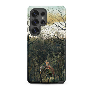 Rendezvous in the Forest - Henri Rousseau Samsung Case, Galaxy S25 Ultra / Matte, Smartphone Case Forest Scene Person Horseback