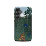 The Repast of the Lion - Henri Rousseau Phone Case, Samsung Galaxy S25 / Gloss, Mobile Cases, Toby Leon