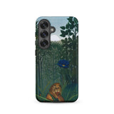 The Repast of the Lion - Henri Rousseau Phone Case, Samsung Galaxy S25 / Matte, Mobile Cases, Toby Leon