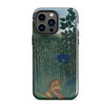 The Repast of the Lion - Henri Rousseau Phone Case Iphone 14 Pro Max / Gloss Phone Case Detailed Illustration Lion Lush Green Jungle Henri