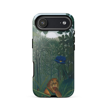 The Repast of the Lion - Henri Rousseau Phone Case Iphone 17 Air / Gloss Phone Case Detailed Illustration Lion Lush Green Jungle Henri