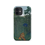 The Repast of the Lion - Henri Rousseau Phone Case Iphone 12 / Matte Phone Case Detailed Illustration Lion Lush Green Jungle Henri Rousseau