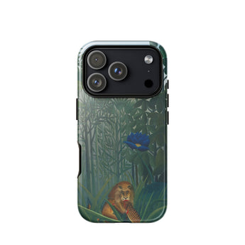 The Repast of the Lion - Henri Rousseau Phone Case Iphone 17 Pro / Gloss Phone Case Detailed Illustration Lion Lush Green Jungle Henri
