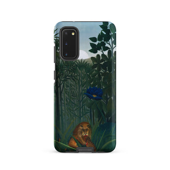The Repast of the Lion - Henri Rousseau Phone Case Samsung Galaxy S20 / Matte Phone Case Jungle Scene Lion Lush Green Foliage Henri