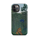 The Repast of the Lion - Henri Rousseau Phone Case Iphone 11 Pro / Matte Phone Case Lion Lush Green Foliage Vibrant Blue Henri Rousseau