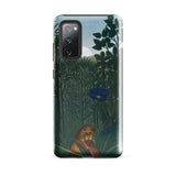 The Repast of the Lion - Henri Rousseau Phone Case Samsung Galaxy S20 Fe / Gloss Phone Case Lion Lush Green Jungle Blue Flower Henri