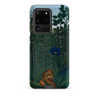 The Repast of the Lion - Henri Rousseau Phone Case Samsung Galaxy S20 Ultra / Matte Phone Case Lush Jungle Scene Deep Greens Vibrant Henri
