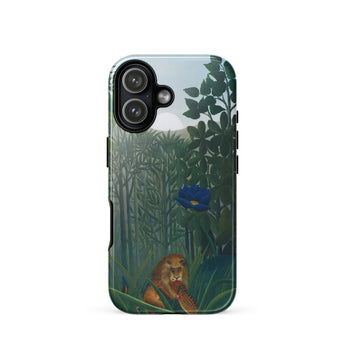 The Repast of the Lion - Henri Rousseau Phone Case Iphone 17 / Gloss Phone Case Vibrant Jungle Scene Lush Green Foliage Henri Rousseau