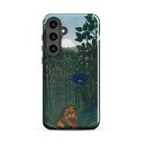 Il Banchetto del Leone - Custodia Samsung di Henri Rousseau, Galaxy S24 Plus / Lucida, Custodie per cellulari, Toby Leon