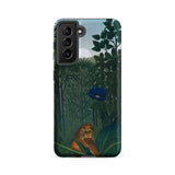 Il Banchetto del Leone - Custodia Samsung di Henri Rousseau, Galaxy S21 Fe / Opaca, Custodie per cellulari, Toby Leon