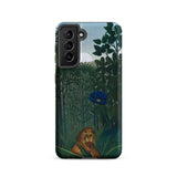 Il Banchetto del Leone - Custodia Samsung di Henri Rousseau, Galaxy S21 / Opaca, Custodie per cellulari, Toby Leon