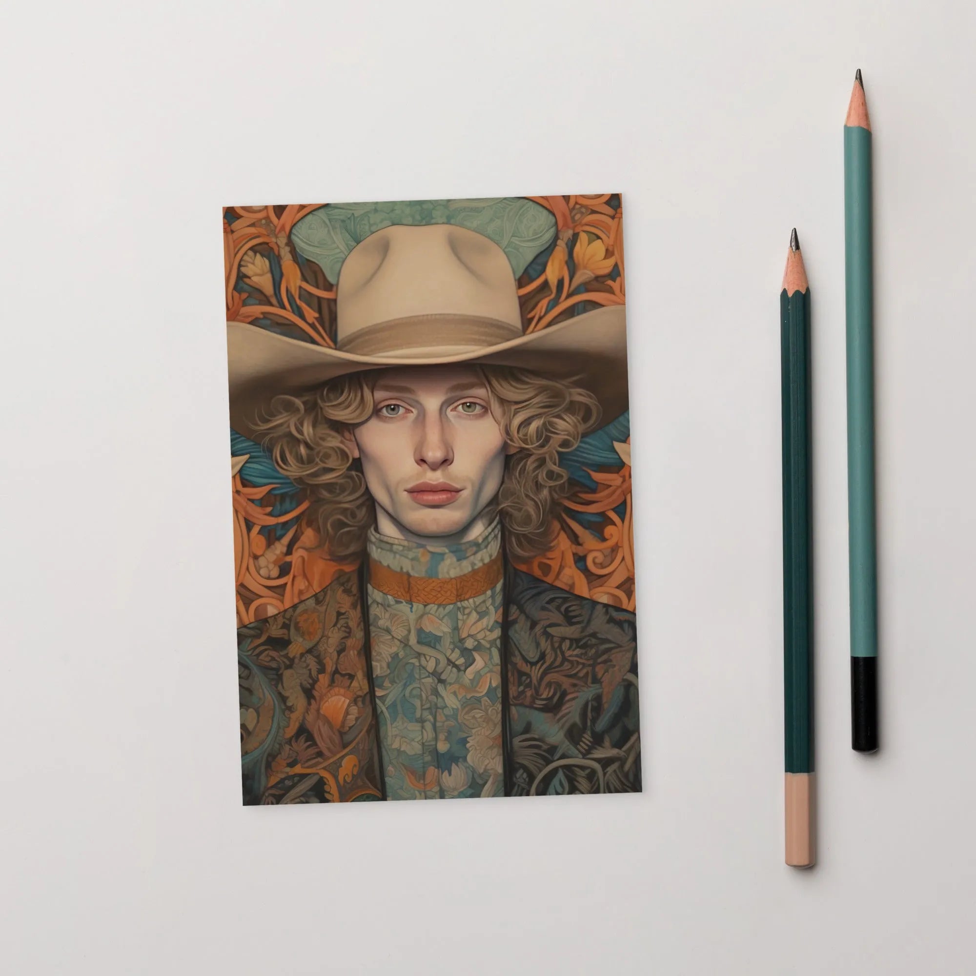 Reuben - Gay Cowboy Art Print - Handsome Queerart Dandy - 4’x6’ - Posters Prints & Visual Artwork - Aesthetic Art