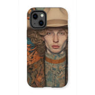 Reuben - Gay Redhead Cowboy Iphone Case, 13 Mini / Matte, Phone Case Artistic Portrait Person Hat Patterned Clothing