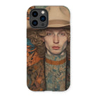 Reuben - Gay Redhead Cowboy Iphone Case, 14 Pro / Matte, Phone Case Portrait Person Hat Colorful Patterned Clothing