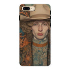 Reuben - Gay Redhead Cowboy Iphone Case, 8 Plus / Matte, Phone Case Painted Portrait Person Cowboy Hat Colorful