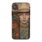 Reuben - Gay Redhead Cowboy Iphone Case, Xs / Matte, Phone Case Artistic Portrait Person Cowboy Hat Patterned