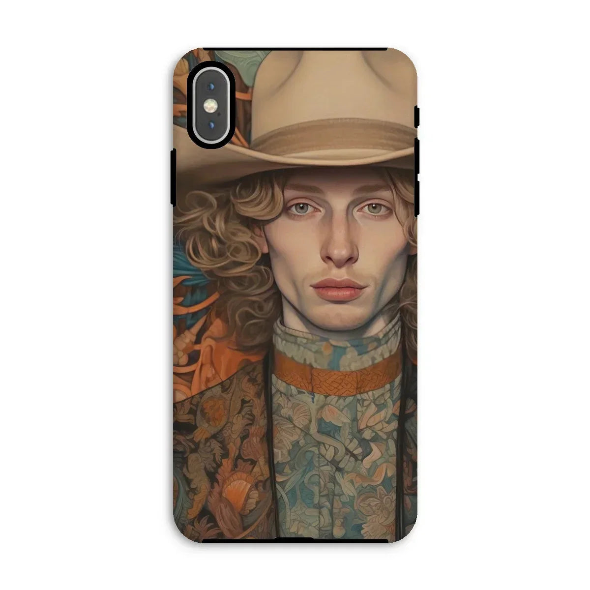 Reuben - Gay Redhead Cowboy Iphone Case, Xs Max / Matte, Phone Case Portrait Person Cowboy Hat Patterned Clothing