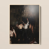 Reverie - Neo-rococo Gay Circuit Framed Canvas, 12x16’’ / 31x41cm / Natural Floating Frame, Framed Photograph Lively Indoor Party Scene