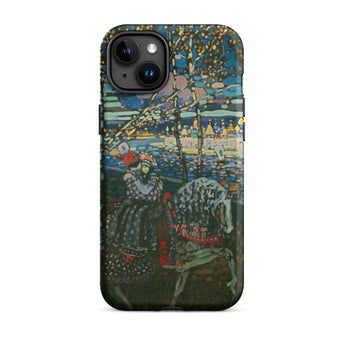 Riding Couple - Wassily Kandinsky Iphone Case, 15 Plus / Matte, Artistic Phone Case