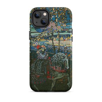 Riding Couple - Wassily Kandinsky Phone Case Iphone 14 Plus / Matte Painting, Midnight Promenade, Carnival Beads Mobile Cases