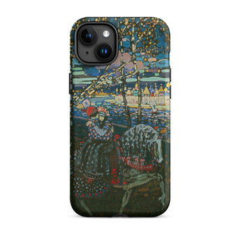 Riding Couple - Wassily Kandinsky Phone Case Iphone 15 Plus / Matte Artistic, Midnight Promenade, Carnival Beads Mobile Cases