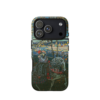 Riding Couple - Wassily Kandinsky Phone Case Iphone 17 Pro / Matte 12 Max Dark Abstract Painting, Midnight Promenade, Carnival Beads Mobile