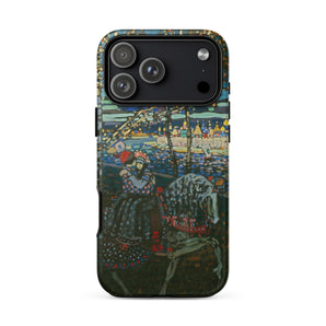 Riding Couple - Wassily Kandinsky Phone Case Iphone 17 Pro Max / Matte Iphone 12 Pro Max Case Dark Intricate Painting Kandinsky Case,