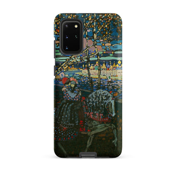 Riding Couple - Wassily Kandinsky Samsung Case, Galaxy S20 Plus / Matte, Smartphone Case Colorful Mosaic-like Painting Woman Horse Body