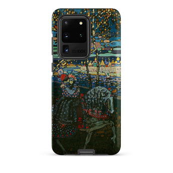 Riding Couple - Wassily Kandinsky Samsung Case, Galaxy S20 Ultra / Matte, Smartphone Case Colorful Pointillist-style Painting Figure Horse