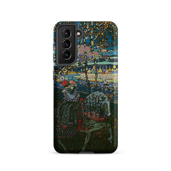 Riding Couple - Wassily Kandinsky Samsung Case, Galaxy S21 / Matte, Smartphone Case Vibrant Abstract Painting Night Scene Figures