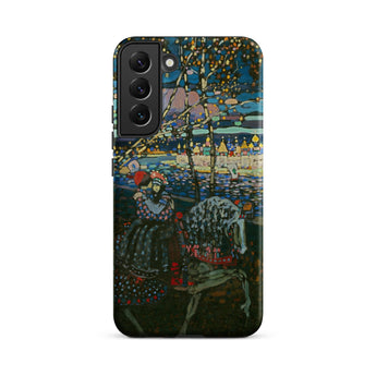 Riding Couple - Wassily Kandinsky Samsung Case, Galaxy S22 Plus / Matte, Smartphone Case Vibrant Abstract Painting Cityscape Night Figures