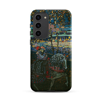 Riding Couple - Wassily Kandinsky Samsung Case, Galaxy S23 Plus / Matte, Smartphone Case Vibrant Impressionistic Painting Couple Horseback