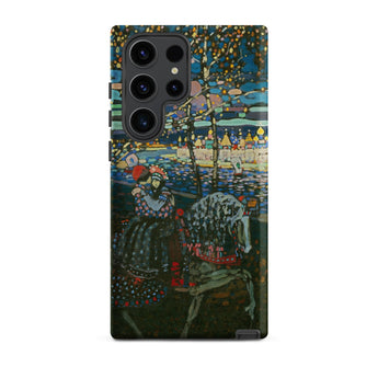 Riding Couple - Wassily Kandinsky Samsung Case, Galaxy S23 Ultra / Matte, Black Phone Case Colorful Impressionistic Painting Night Scene