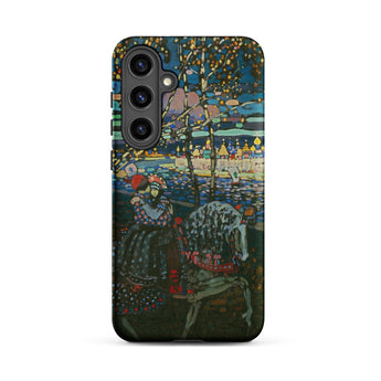 Riding Couple - Wassily Kandinsky Samsung Case, Galaxy S24 Plus / Matte, Smartphone Case Colorful Intricate Painting Figures Horse Cityscape