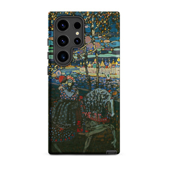 Riding Couple - Wassily Kandinsky Samsung Case, Galaxy S24 Ultra / Matte, Smartphone Case Artistic Colorful Painting Figures River City