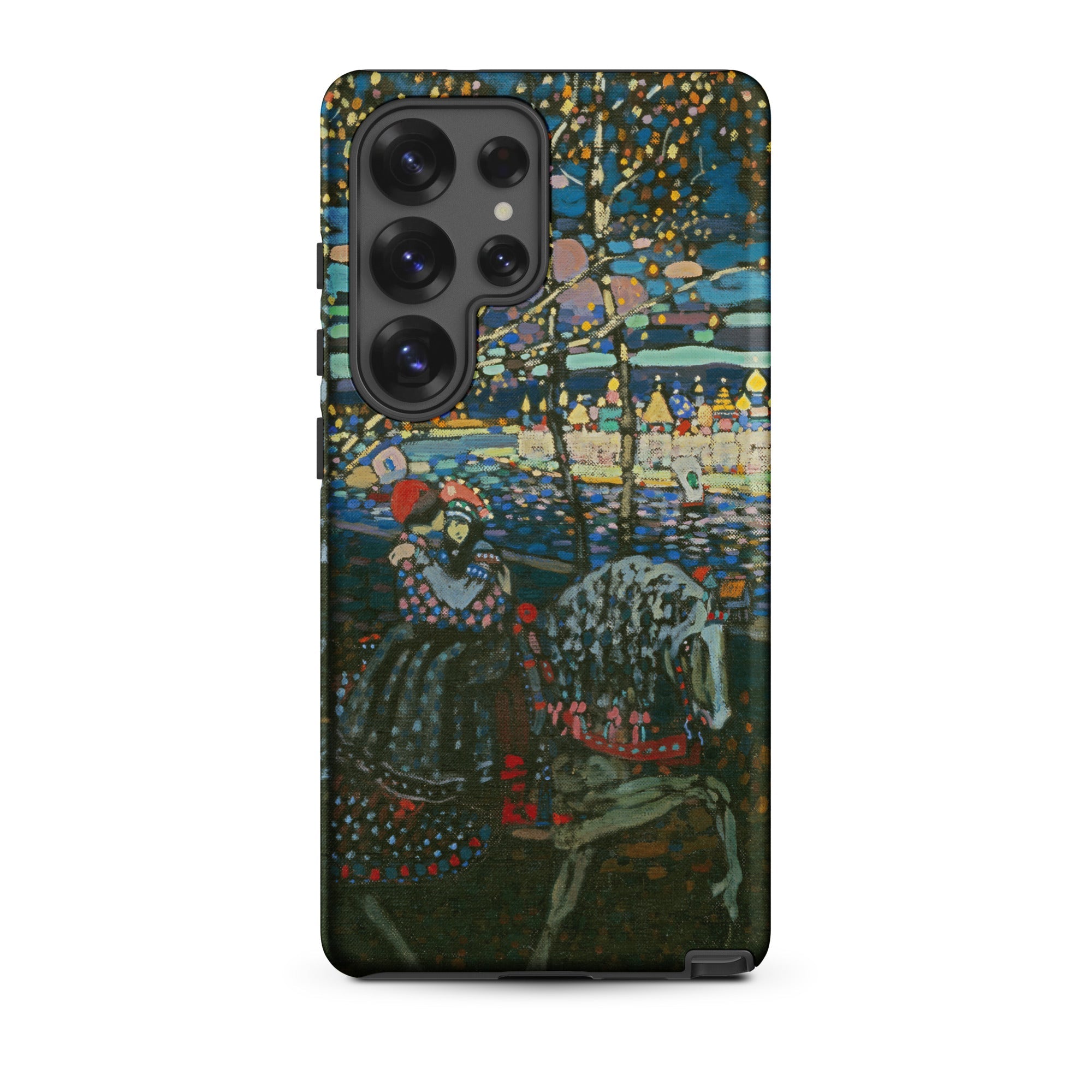 Riding Couple Wassily Kandinsky Samsung Case, Galaxy S25 Ultra / Matte, Phone Case Colorful Abstract Painting Figures Cityscape