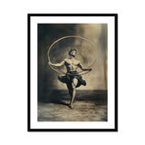 Ringleader - Gay Neoclassical Art Print, Vintage Black White Photograph Shirtless Performer Hoop
