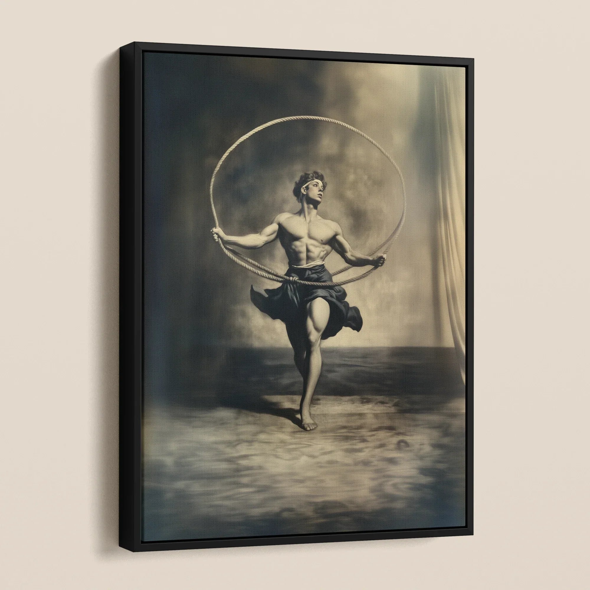 Ringleader - Gay Neoclassical Art Framed Canvas