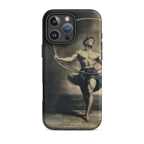 Ringleader - Gay Neoclassical Art Iphone Case, 16 Pro Max / Matte, Phone Case Muscular Man Design