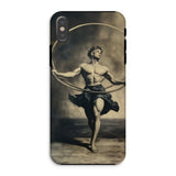 Ringleader - Gay Neoclassical Art Iphone Case, Xs / Matte, Phone Case Vintage Photograph Muscular Male Dancer Hoop