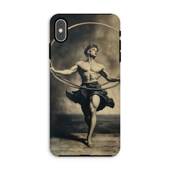 Ringleader - Gay Neoclassical Art Iphone Case, Xs Max / Matte, Phone Case Vintage Photograph Muscular Male Dancer Hoop