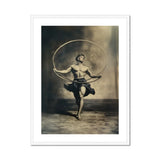 Ringleader - Gay Neoclassical Art Print, Vintage Black White Photograph Shirtless Dancer Hoop