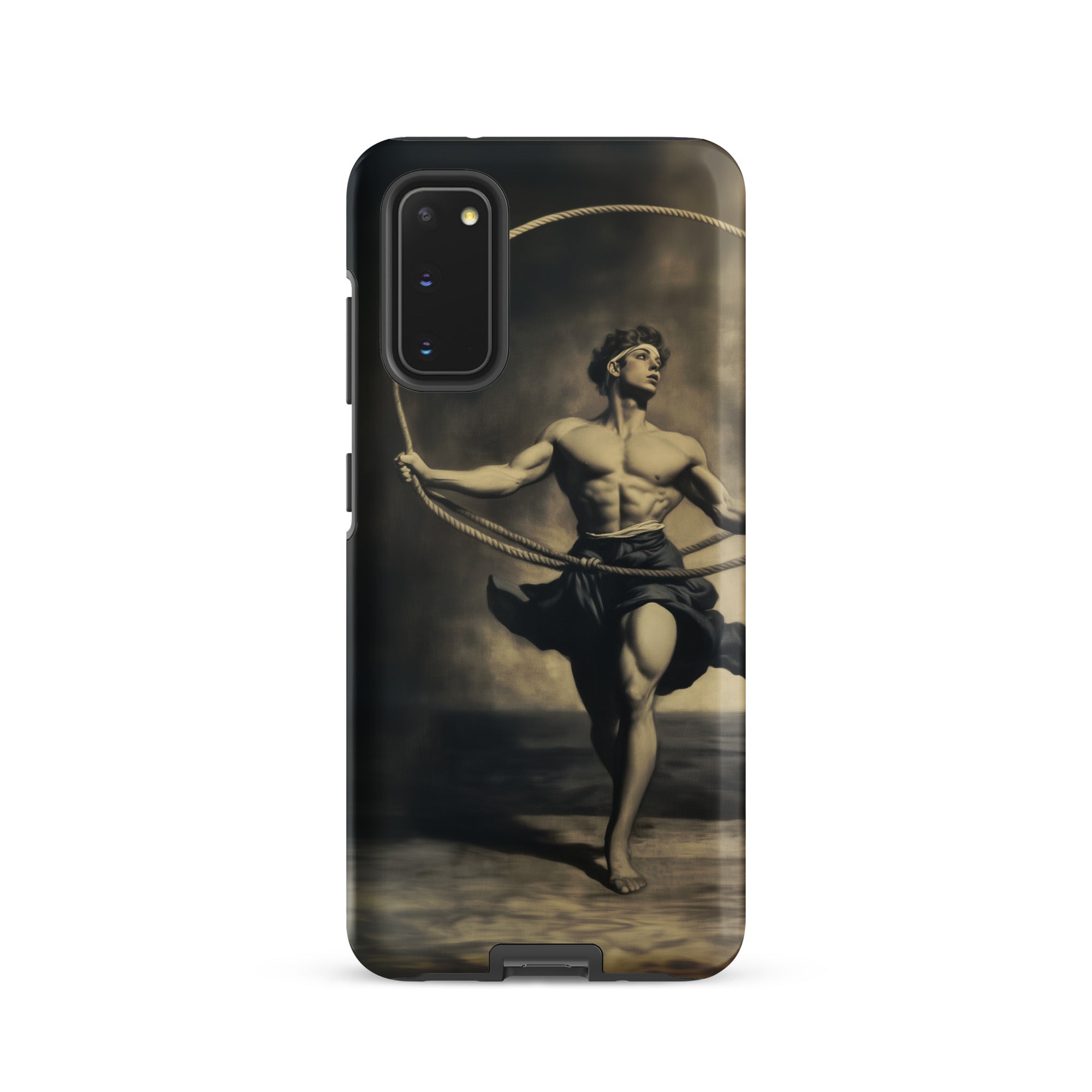 Ringleader Gay Neoclassical Art Samsung Case, Galaxy S20 / Matte, Black Smartphone Case Artistic Depiction Muscular Man Rope