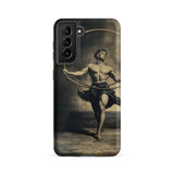 Ringleader - Gay Neoclassical Art Samsung Case, Galaxy S21 Fe / Matte, Smartphone Case Classical Painting Muscular Man Rope