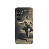 Ringleader - Gay Neoclassical Art Samsung Case, Galaxy S24 / Matte, Smartphone Case Sepia-toned Muscular Man Rope