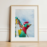 Rise and Shine - Amusement Park Fun Fair Ride Art Print / Canvas, 12x16’’ / 31x41cm / Natural Frame / Matboard, Posters Prints & Visual