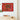 Vibrant Red Framed Artwork Stylized Geometric Tiger Bold Mola Embroidery Art, Design