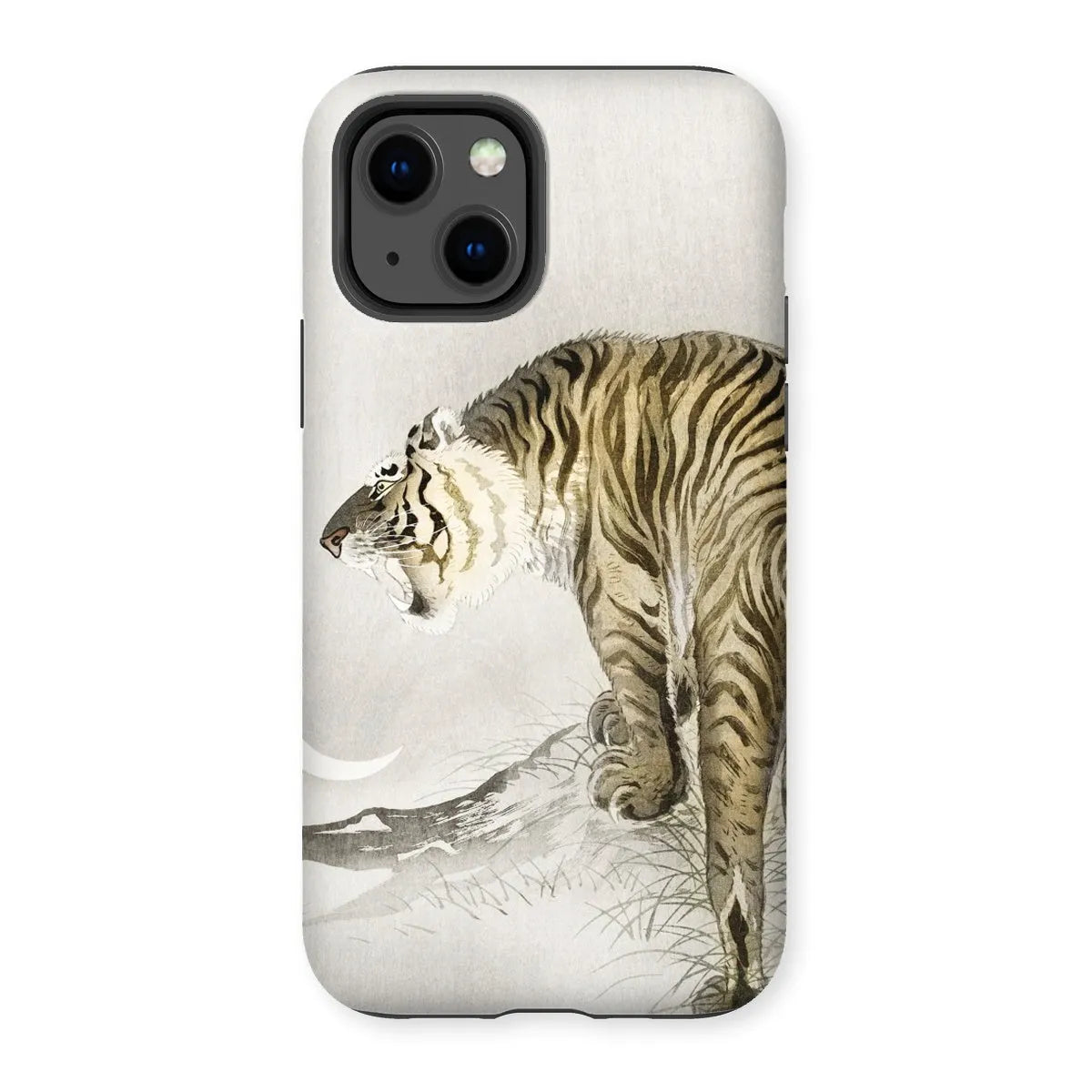 Roaring Tiger - Japanese Shin-hanga Phone Case - Ohara Koson - Iphone 13 / Matte - Mobile Phone Cases - Aesthetic Art