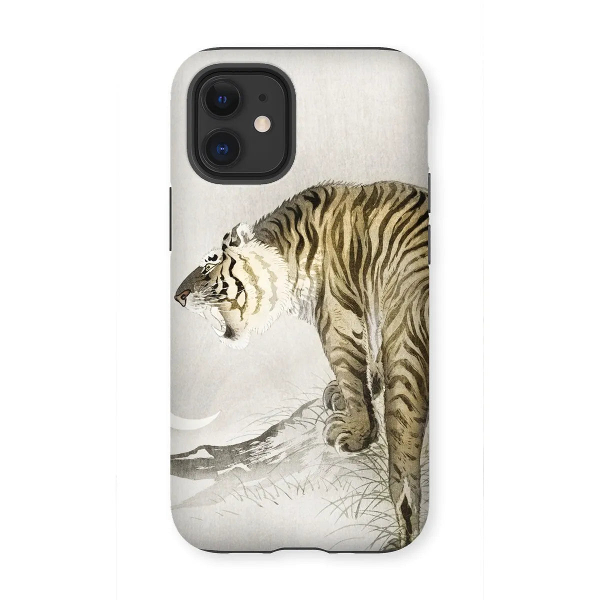 Roaring Tiger - Japanese Shin-hanga Phone Case - Ohara Koson - Iphone 12 Mini / Matte - Mobile Phone Cases - Aesthetic